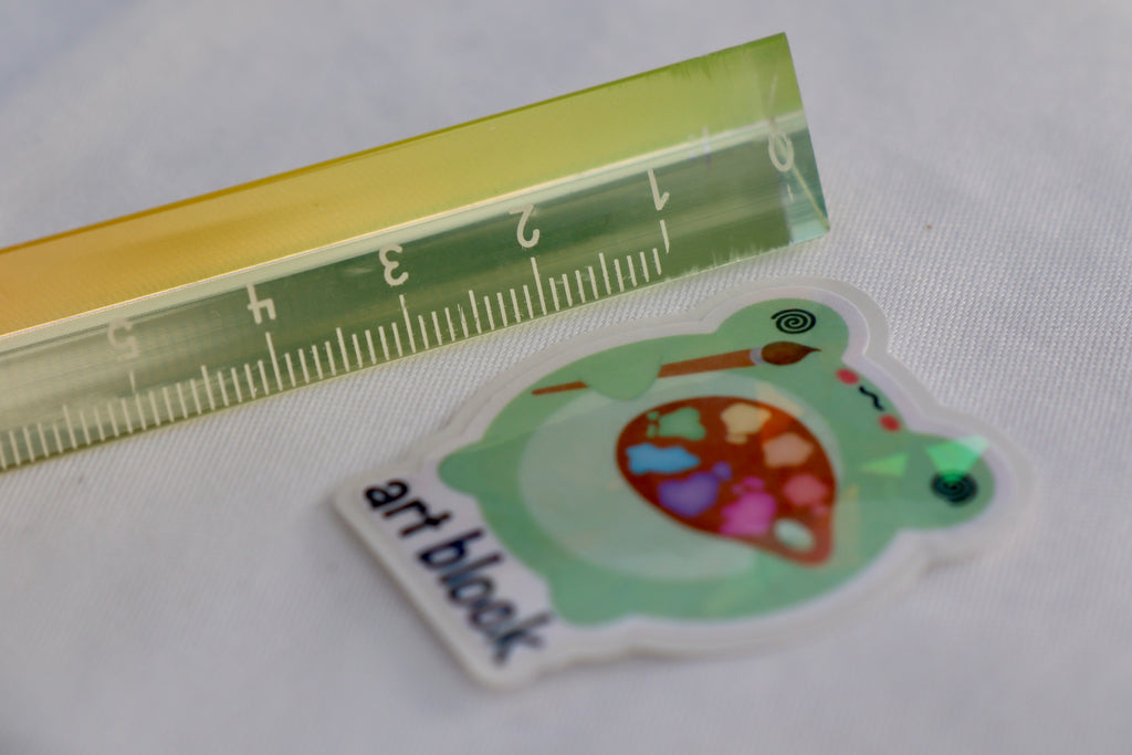 Sticker Art Block Frosch