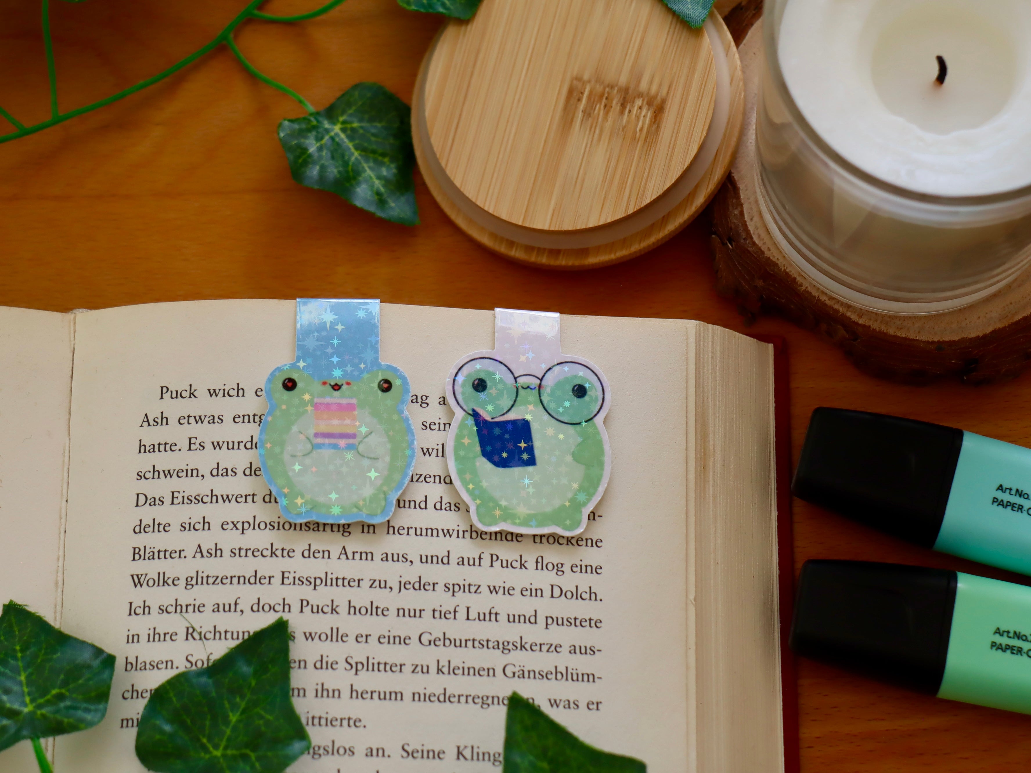 magnetisches Lesezeichen Frosch
