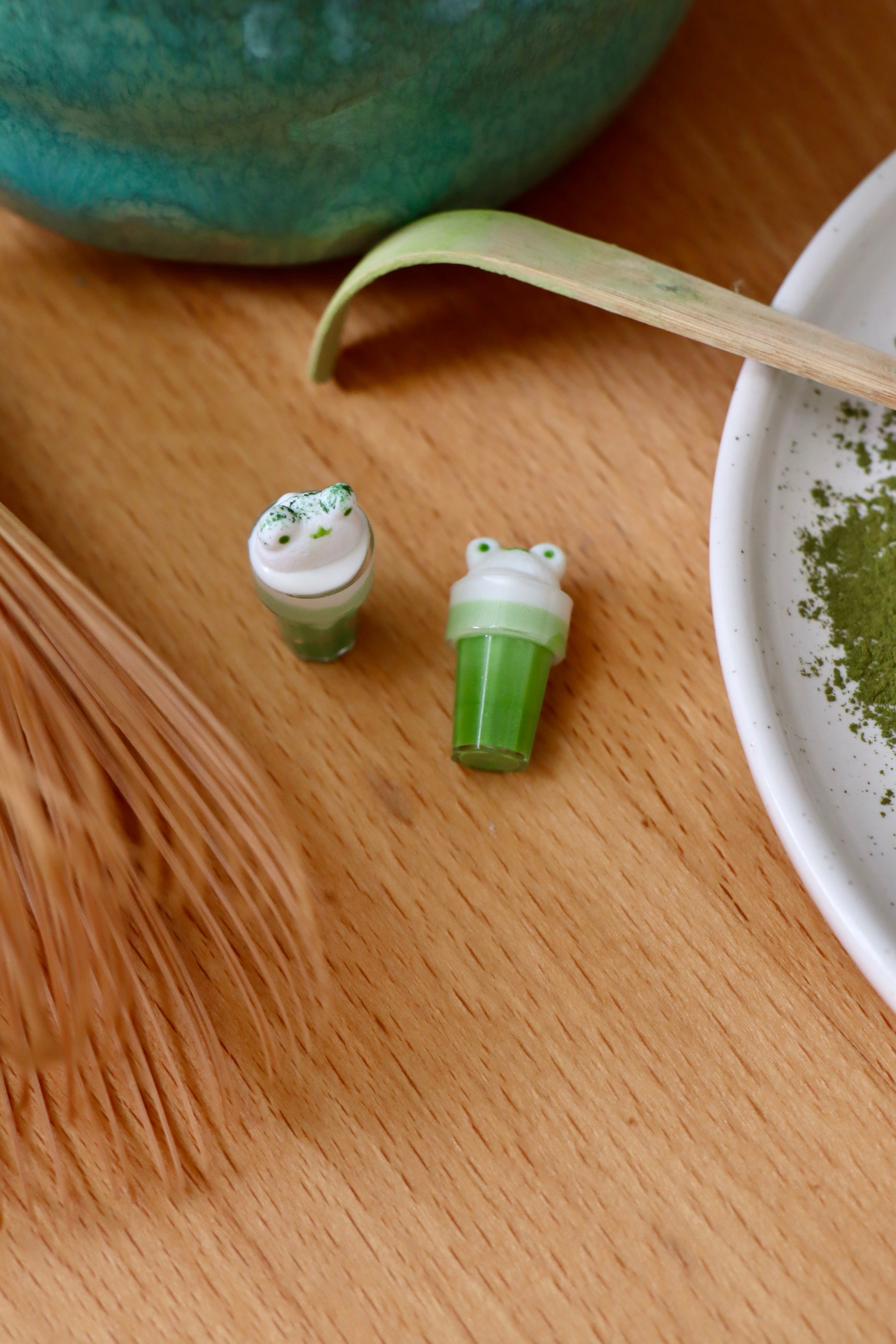 Schlüsselanhänger/Magnet Matcha Frosch