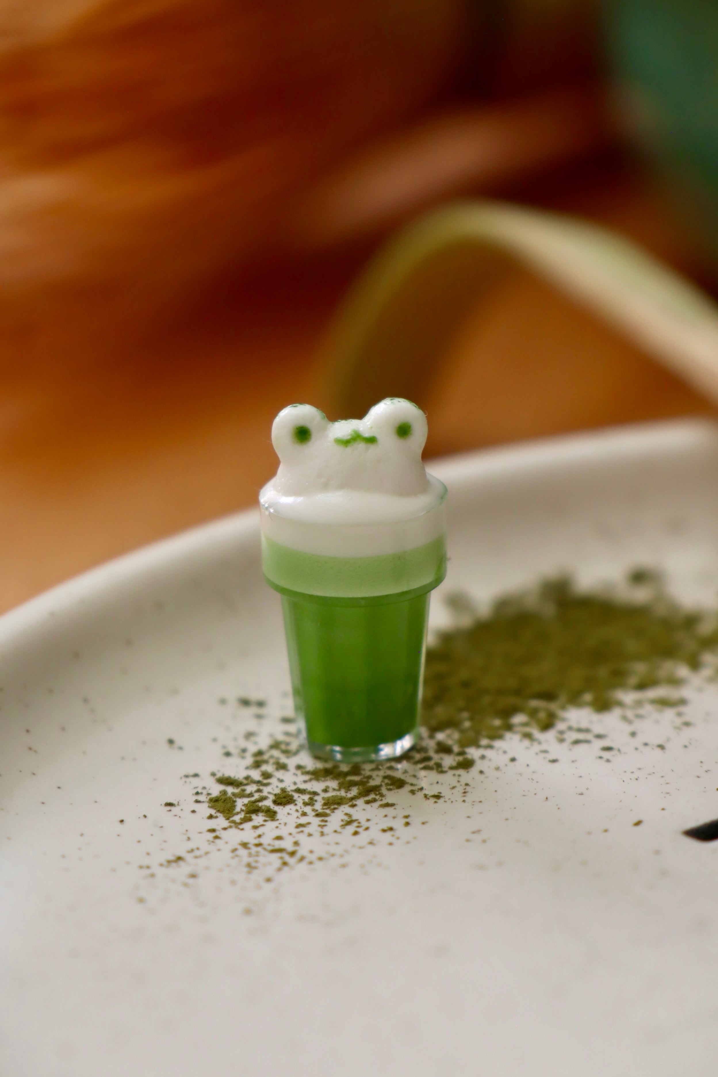 Schlüsselanhänger/Magnet Matcha Frosch