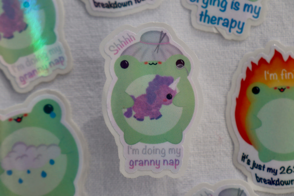 Sticker Granny Frosch