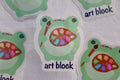 Sticker Art Block Frosch