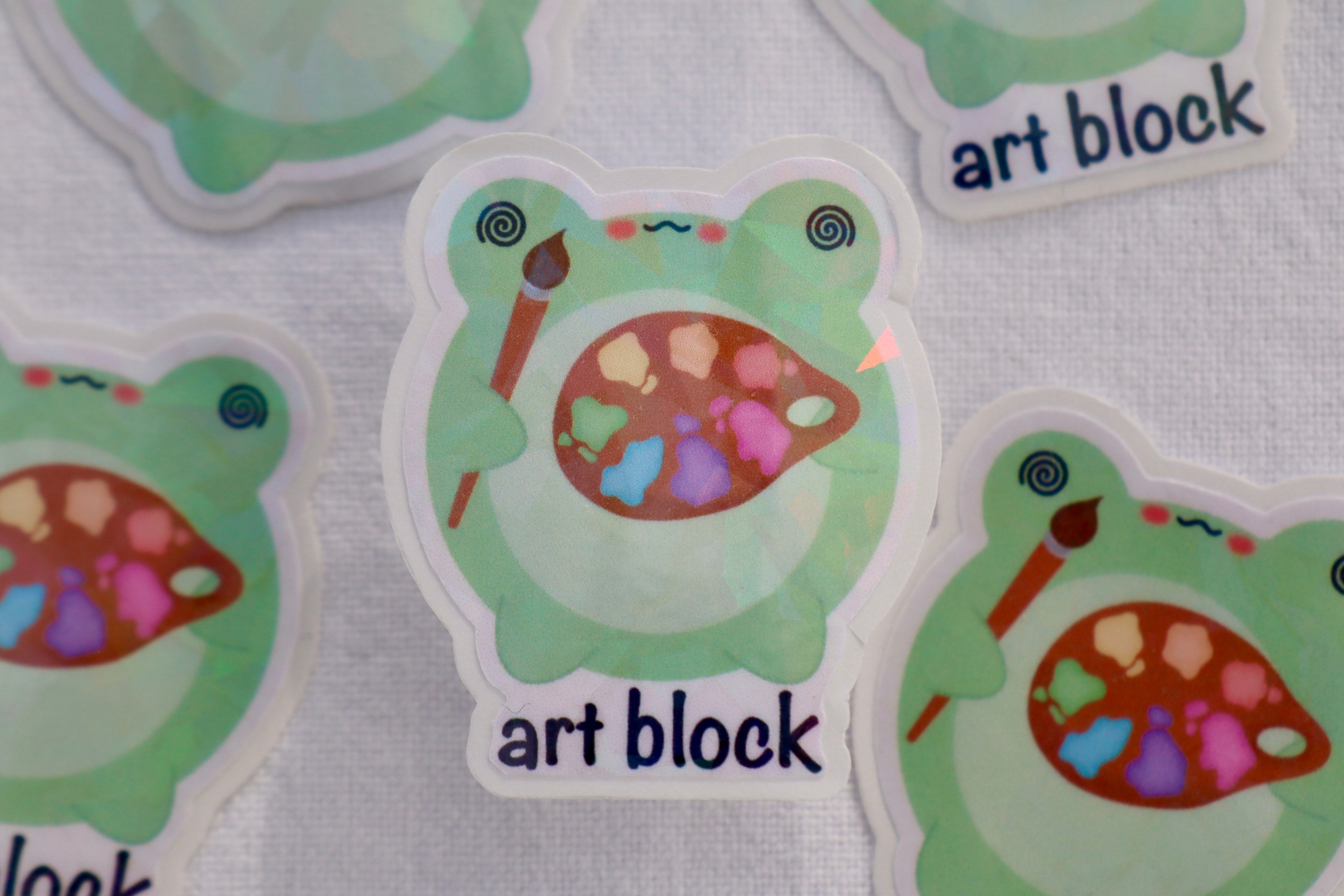 Sticker Art Block Frosch