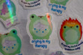 Sticker Crying Frosch