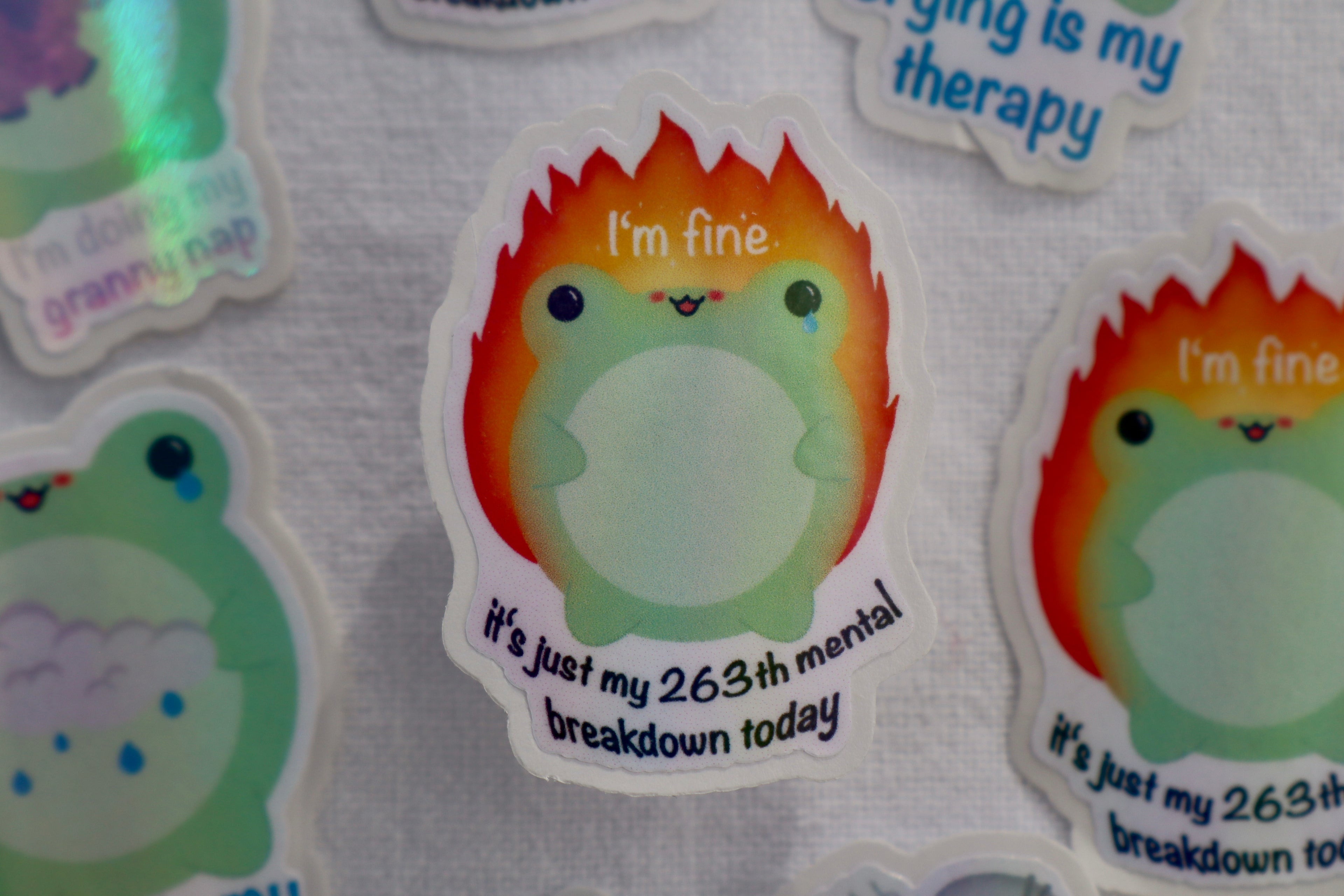Sticker I’m fine Frosch
