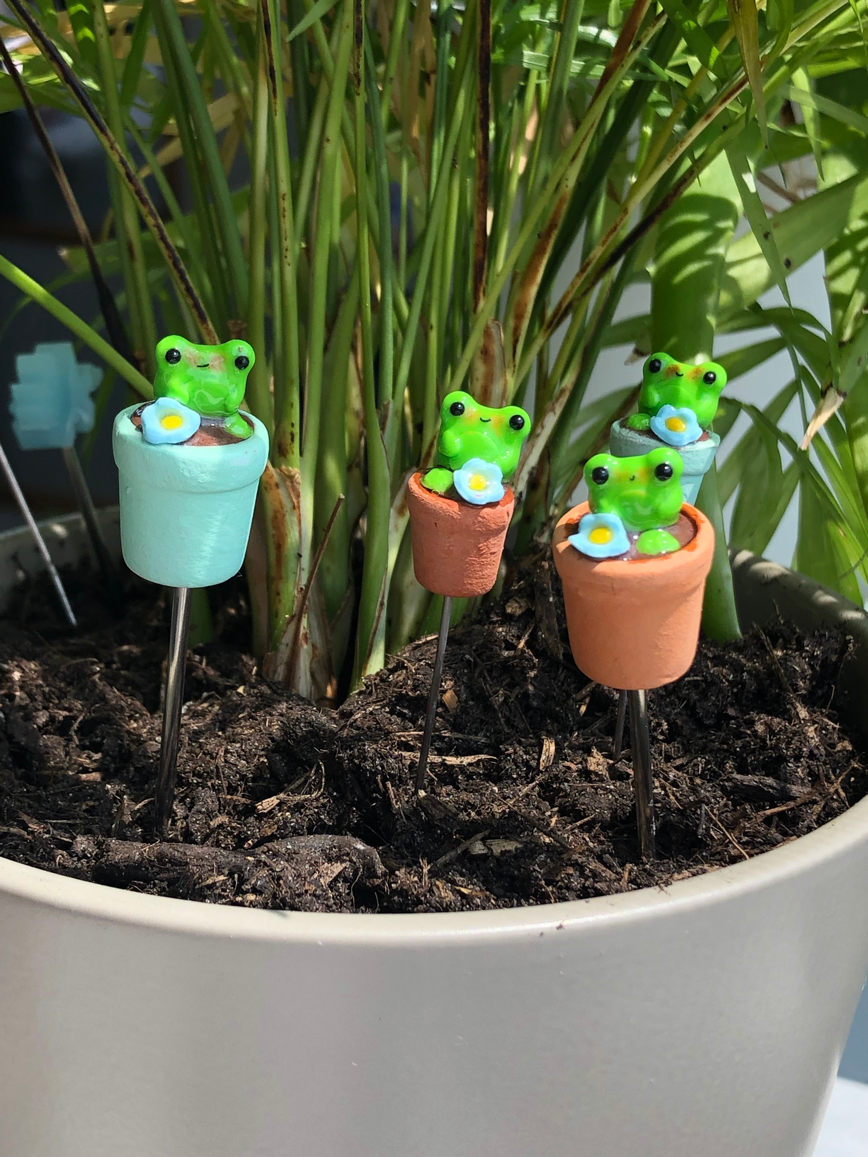 Pflanzenstecker Frosch