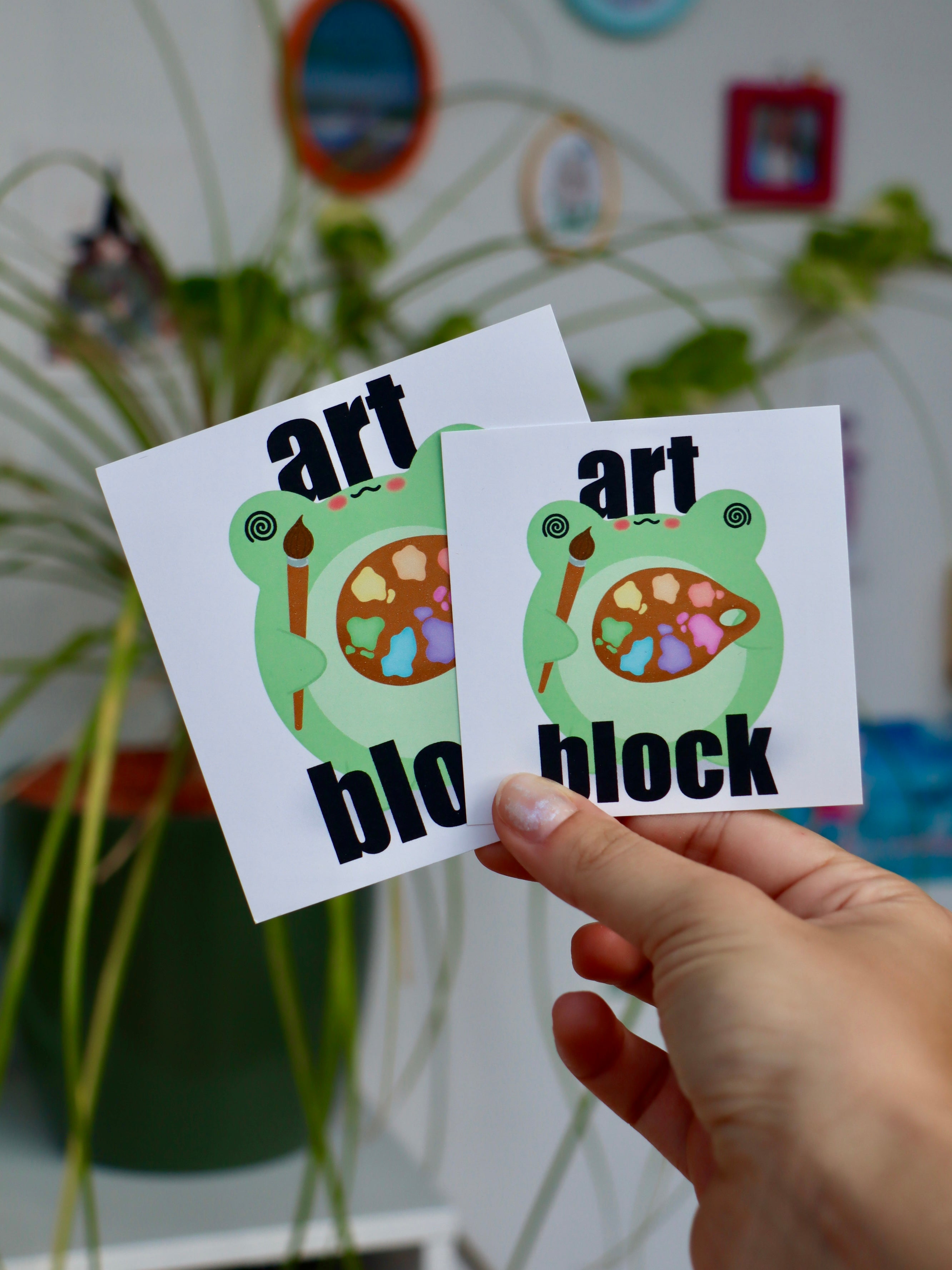 Art Print Frosch Art Block