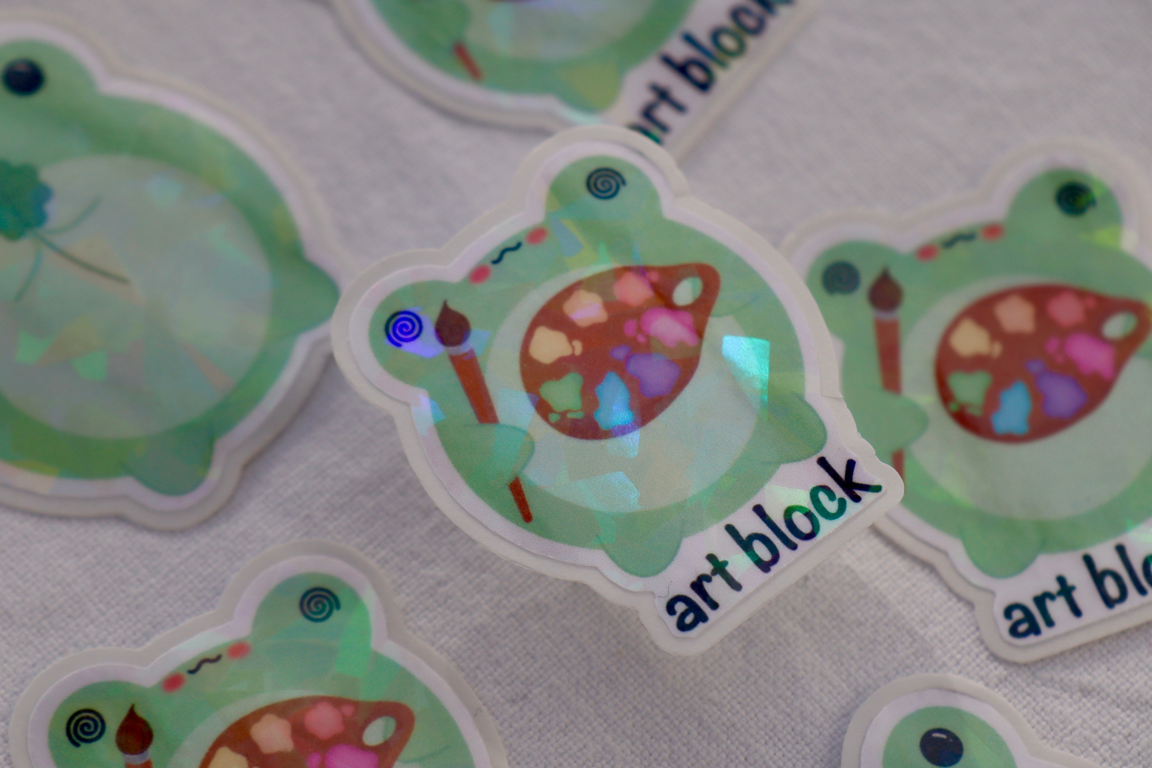 Sticker Art Block Frosch